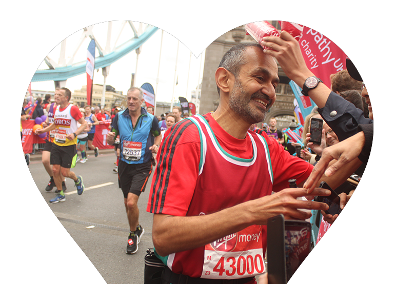 a photo of a fundraiser at the London Marathon