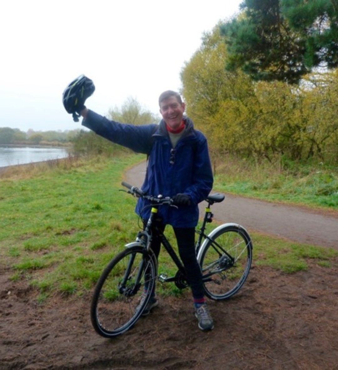 Stephen on his bike