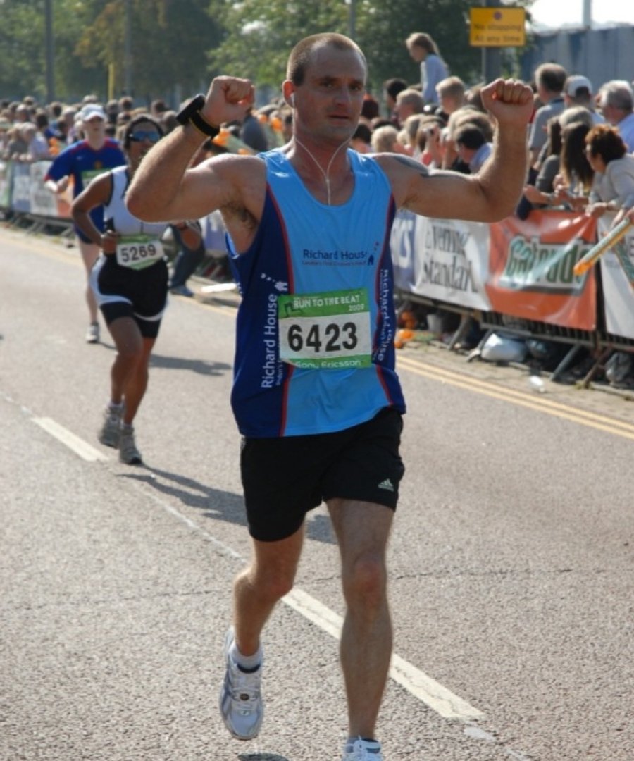 John running before his cardiomyopathy diagnosis