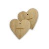 Two wooden hearts