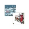 A photo of the two designs together in this multipack of Christmas cards.